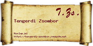 Tengerdi Zsombor névjegykártya